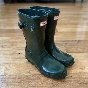 Hunter Short Green Women’s Rain Boots